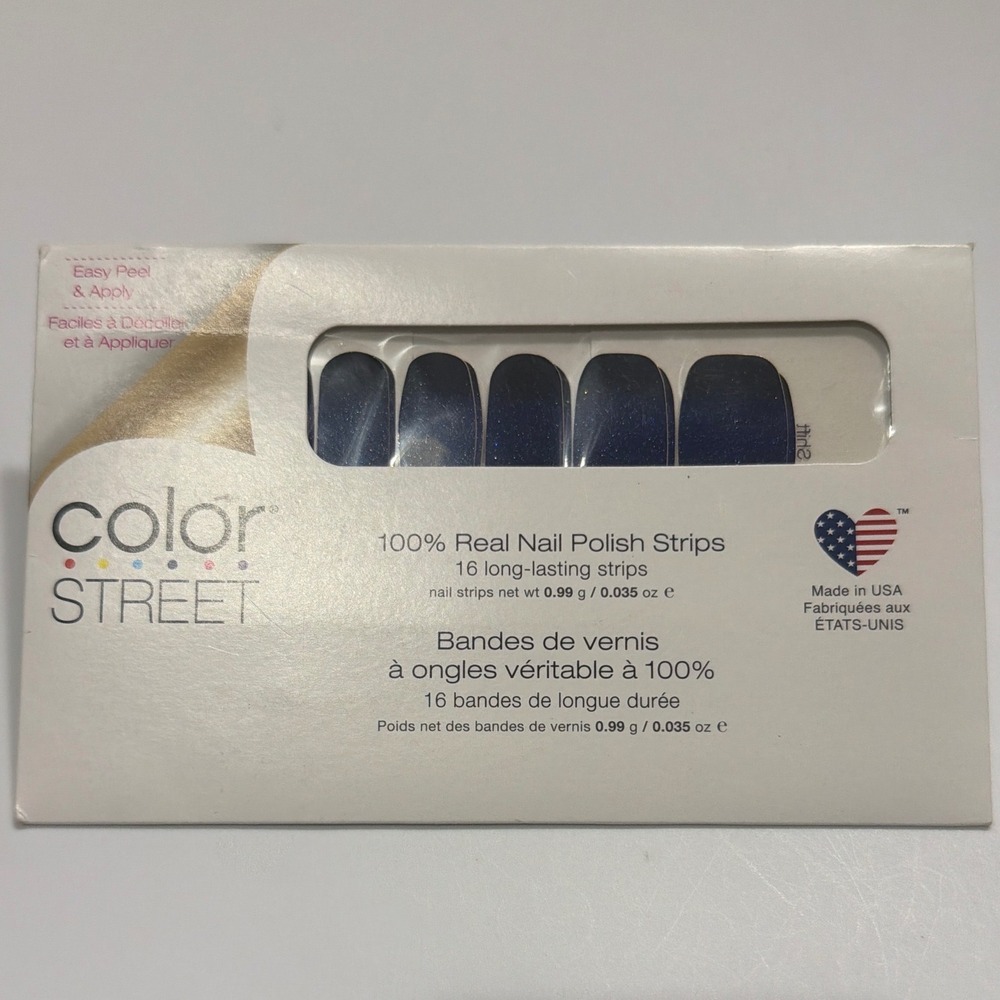 Color Street Nail Strips "Midnight Shift" NWT